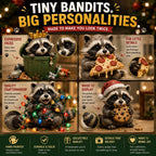 Raccoon Advent Calendar 2026 - 24 Mischievous Raccoon Figurines