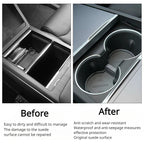 2024+ Model 3 Highland Water Cup Holder Storage Box Console TPE Silicone Holder Cup Holder Insert for Tesla
