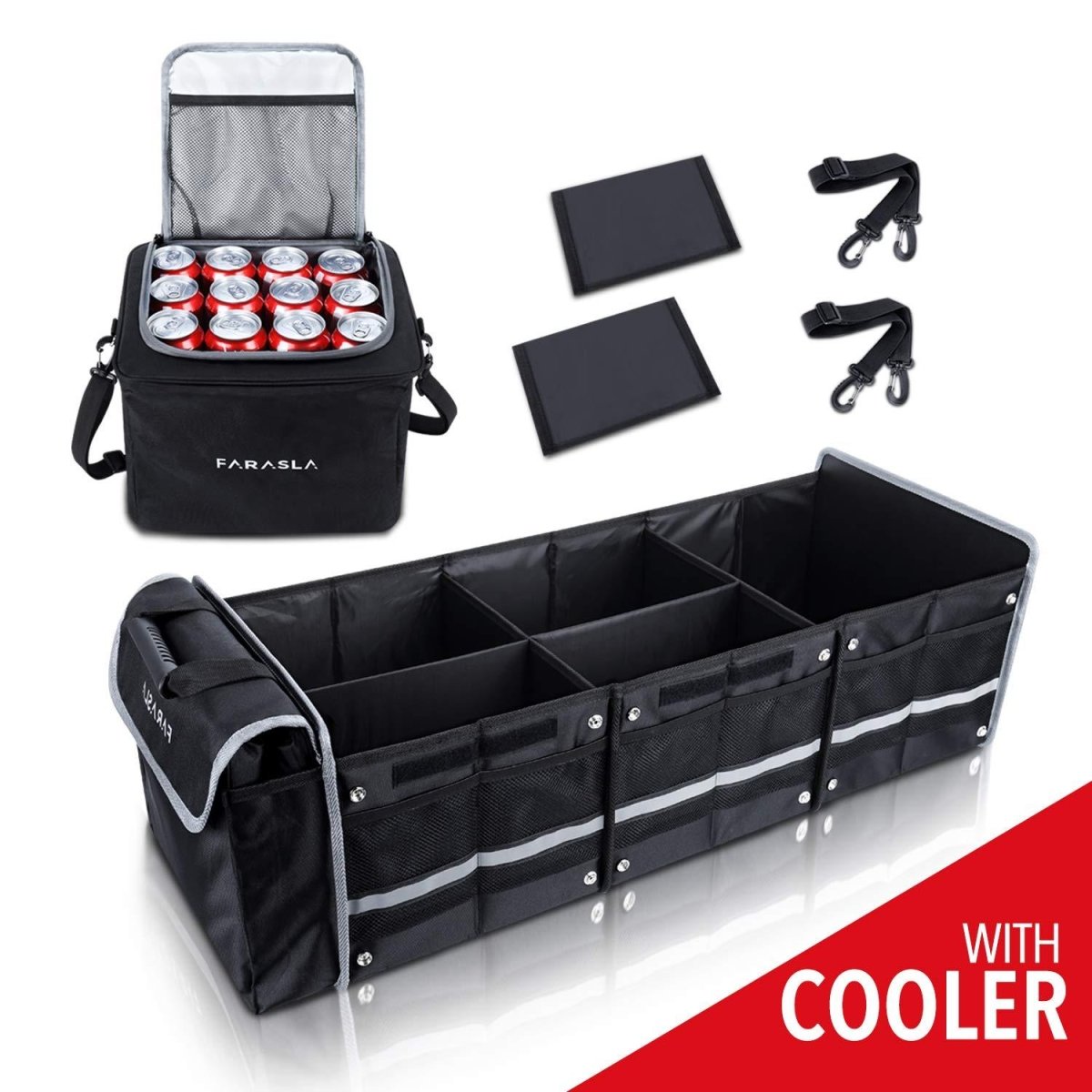 Water & Leakproof Large Collapsible Trunk Organizer For Tesla Model S/X/3/Y/Cybertruck