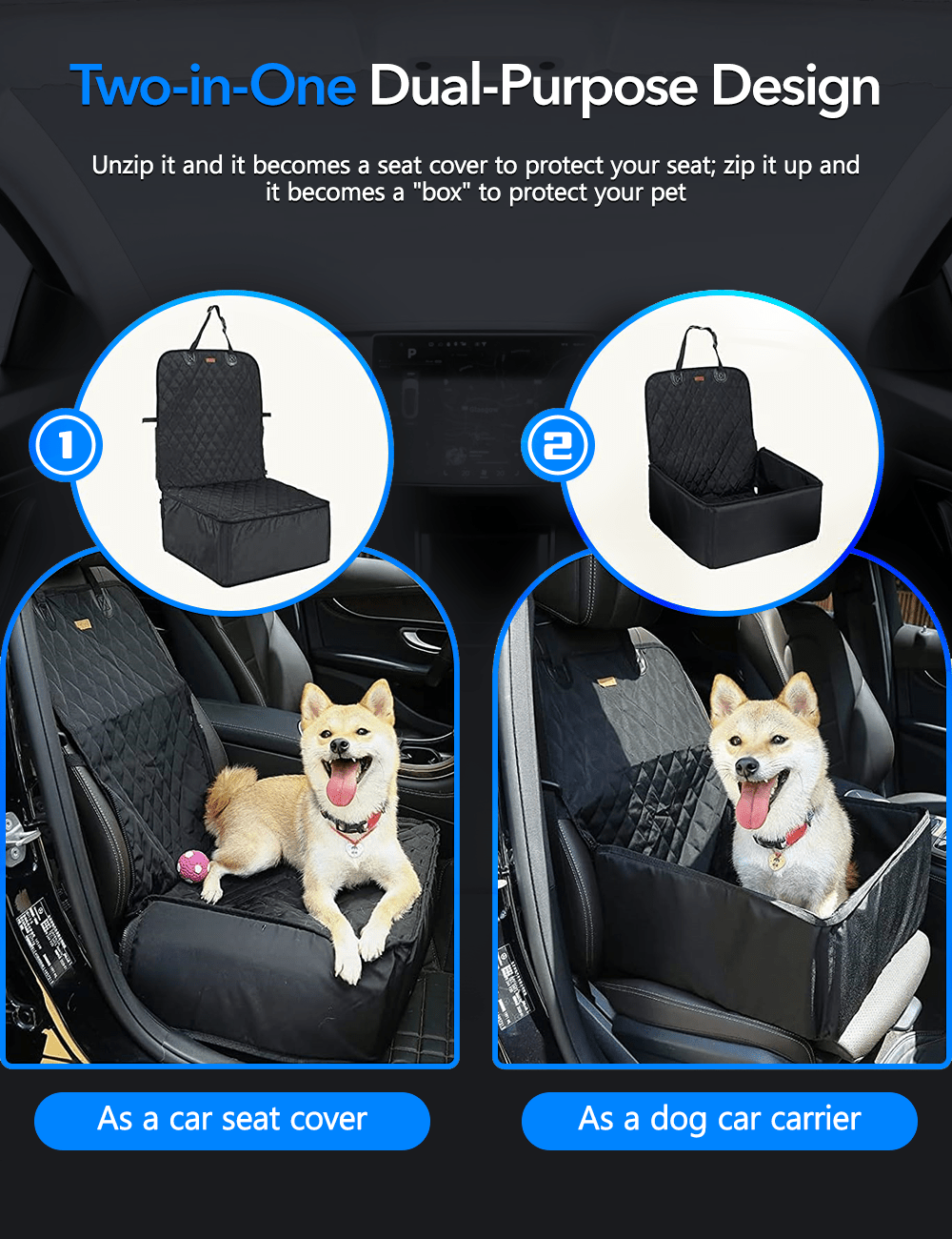Waterproof Car Dog Seat Cover for Tesla Model Y/3/S/X/Cybertruck