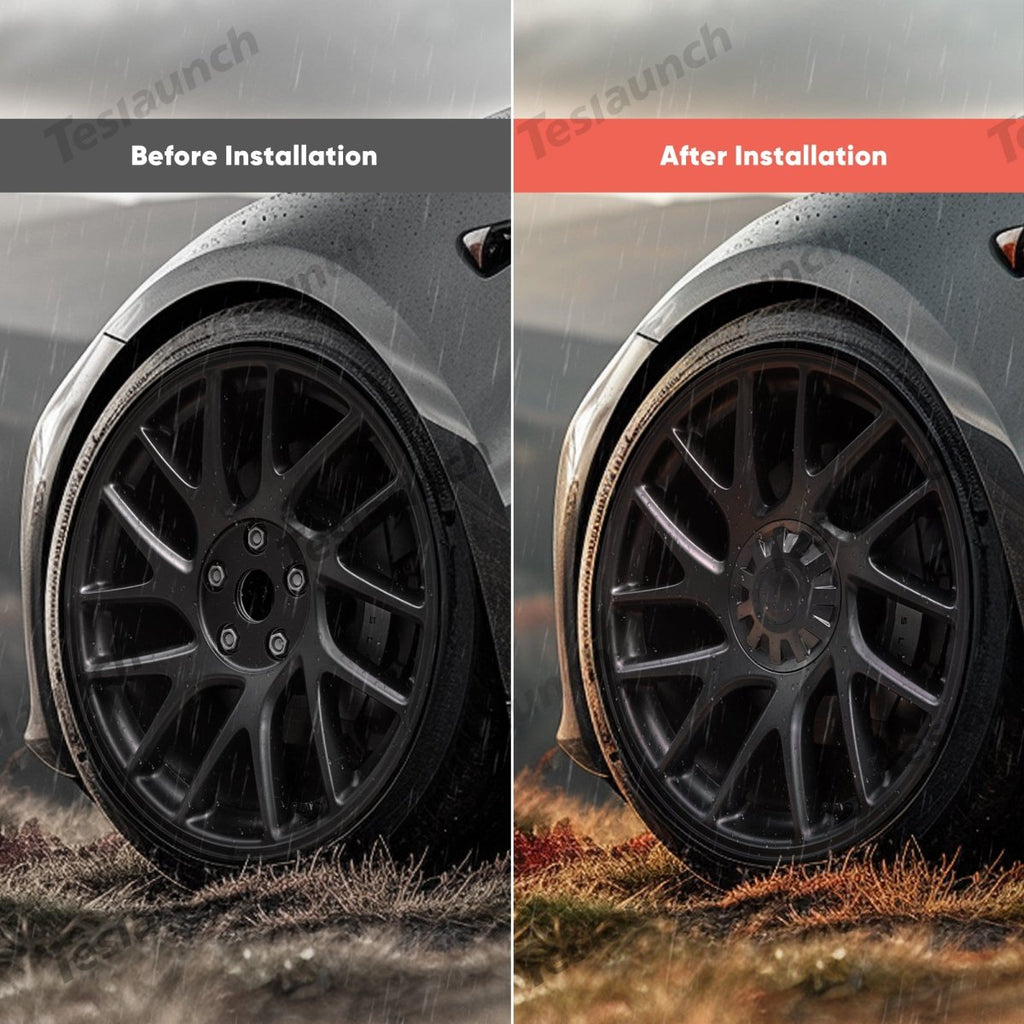 Wheel Hub Caps Center Cover for 2024+ Model 3 Highland 18 Inch Photon Wheel (4 PCS)