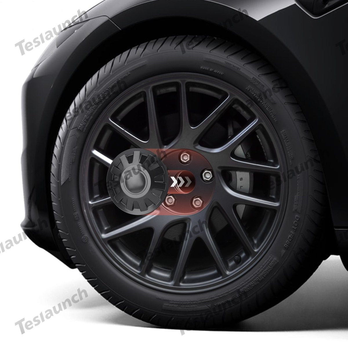 Wheel Hub Caps Center Cover for 2024+ Model 3 Highland 18 Inch Photon Wheel (4 PCS)