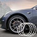 DuPont Nylon Wheel Rim Protectors for Tesla | 4-Piece Set | 5 Colors | Curb Rash Guard | Impact Resistant