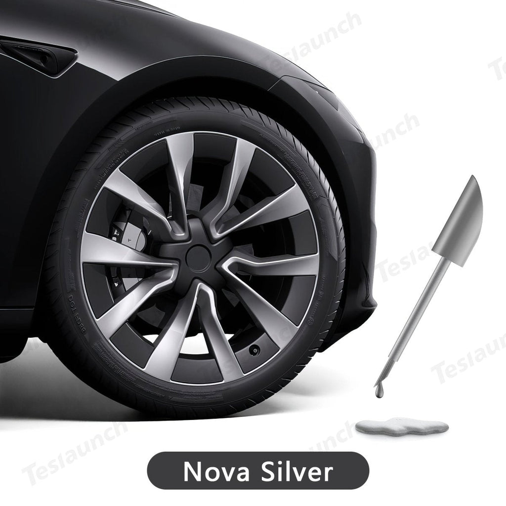 Wheel Rims Touch Up Paint for Tesla 2024+ Model 3 Highland - DIY Curb Rash Repair with Color-matched Touch Up Paint