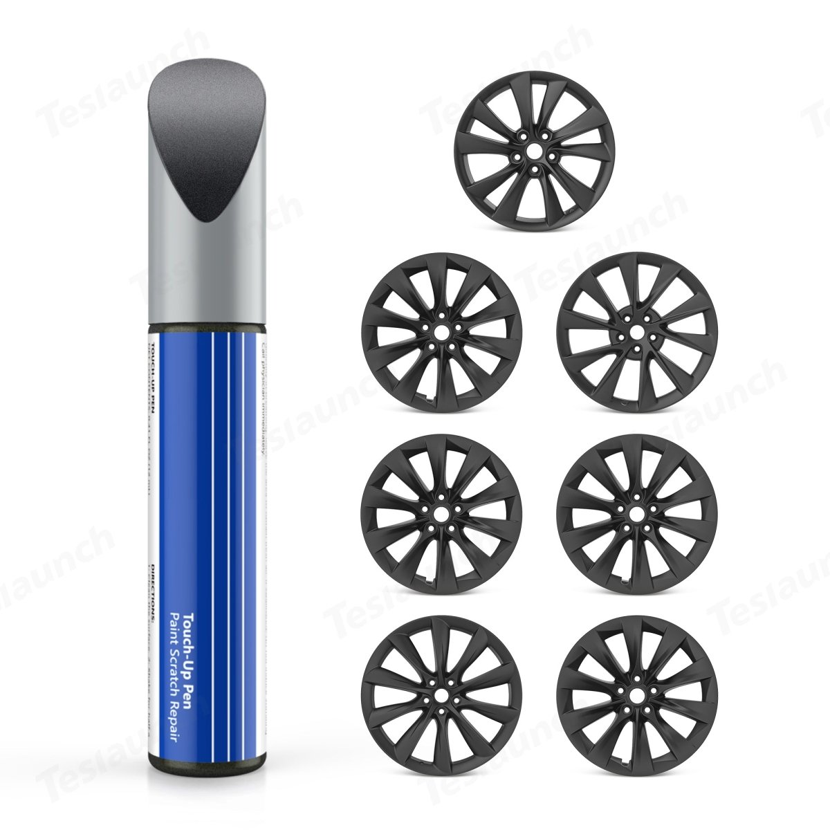Wheel Rims Touch Up Paint for Tesla 3/Y/S/X/Cybertruck- DIY Curb Rash Repair with Color-matched Touch Up Paint