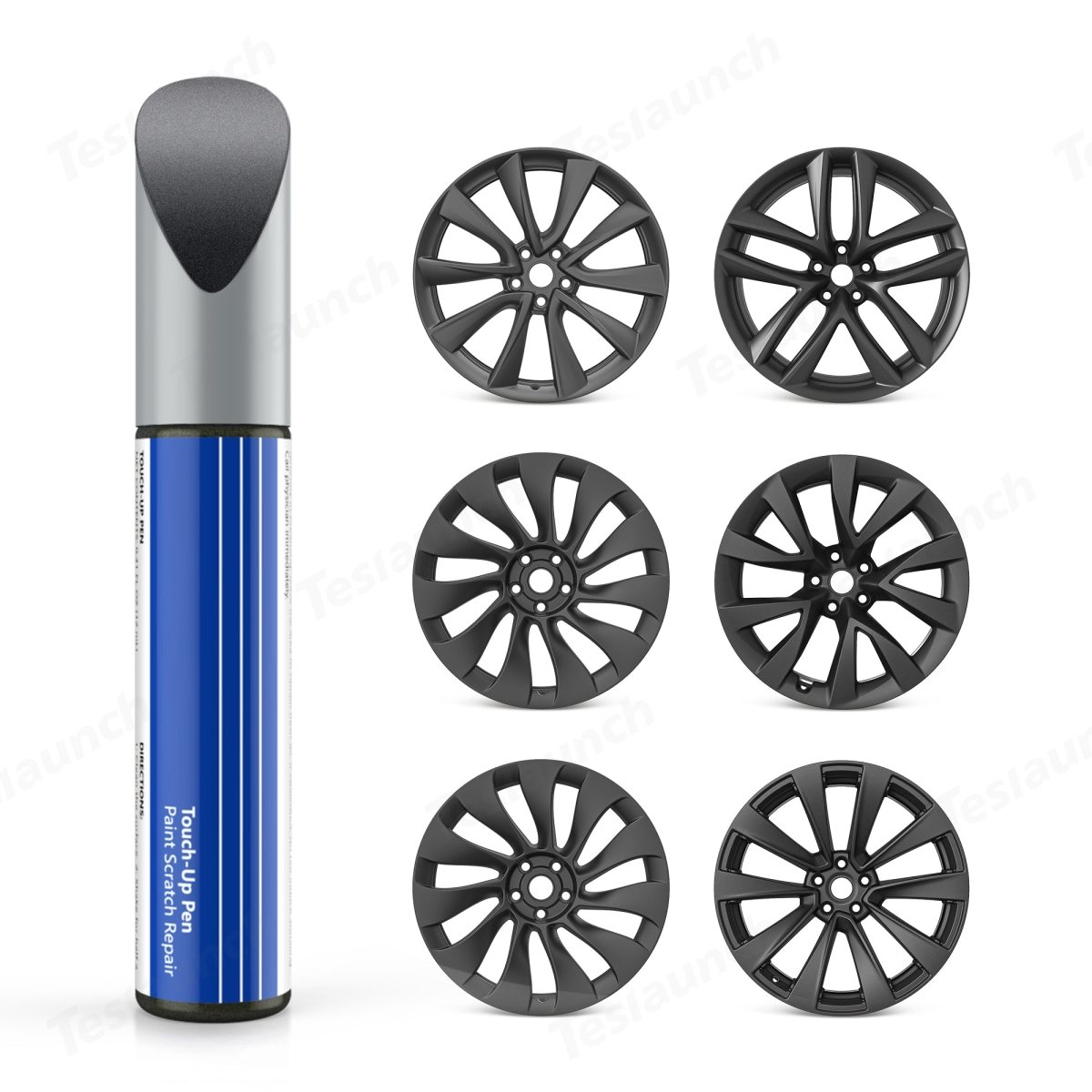 Wheel Rims Touch Up Paint for Tesla 3/Y/S/X/Cybertruck- DIY Curb Rash Repair with Color-matched Touch Up Paint