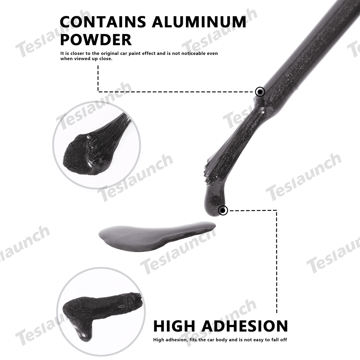 Wheel Rims Touch Up Paint for Tesla Model S- DIY Curb Rash Repair with Color-matched Touch Up Paint