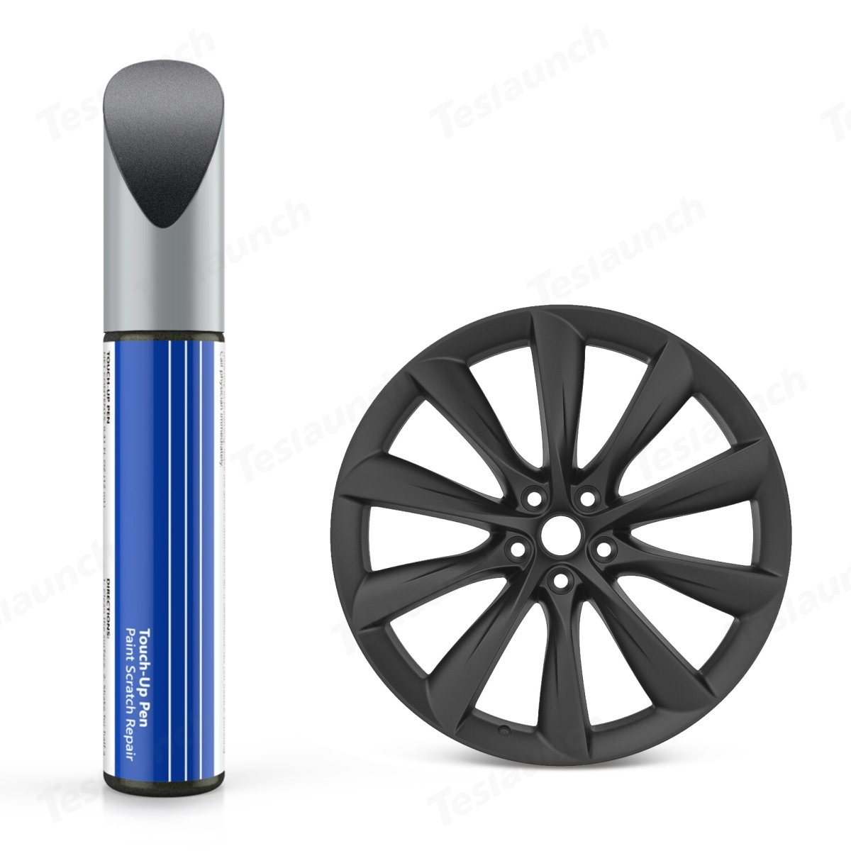 Wheel Rims Touch Up Paint for Tesla Model S- DIY Curb Rash Repair with Color-matched Touch Up Paint