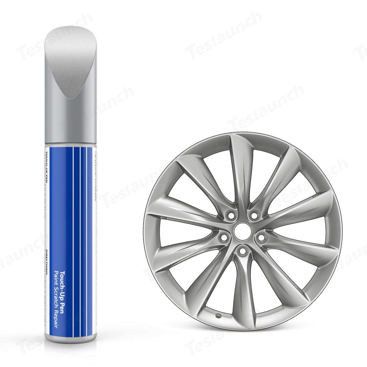 Wheel Rims Touch Up Paint for Tesla Model S- DIY Curb Rash Repair with Color-matched Touch Up Paint