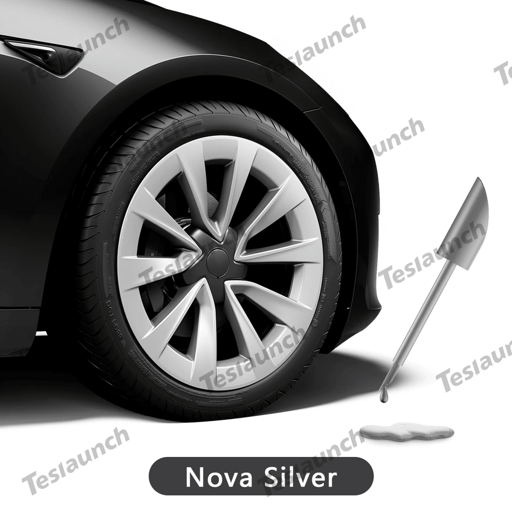 Wheel Rims Touch Up Paint Kit for Tesla Model 3/Y/S/X - DIY Curb Rash Repair with Color-matched Touch Up Paint