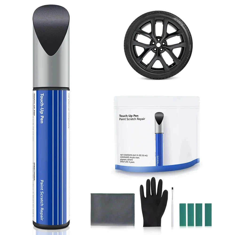 Wheel Rims Touch Up Paint Kit for Tesla Model 3/Y/S/X - DIY Curb Rash Repair with Color-matched Touch Up Paint