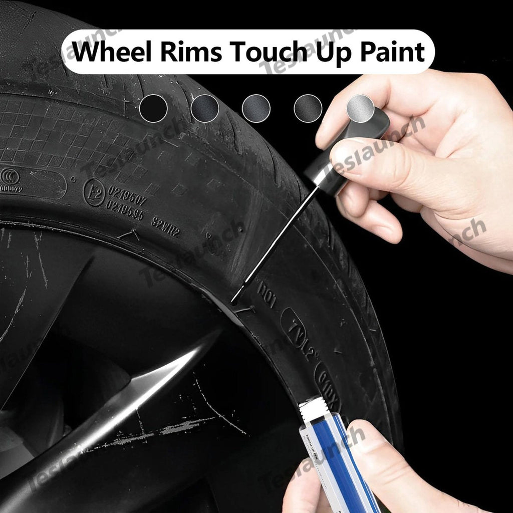 Wheel Rims Touch Up Paint Kit for Tesla Model 3/Y/S/X - DIY Curb Rash Repair with Color-matched Touch Up Paint