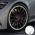 White Aluminum Alloy Wheel Rim Protector- Fits All Cars