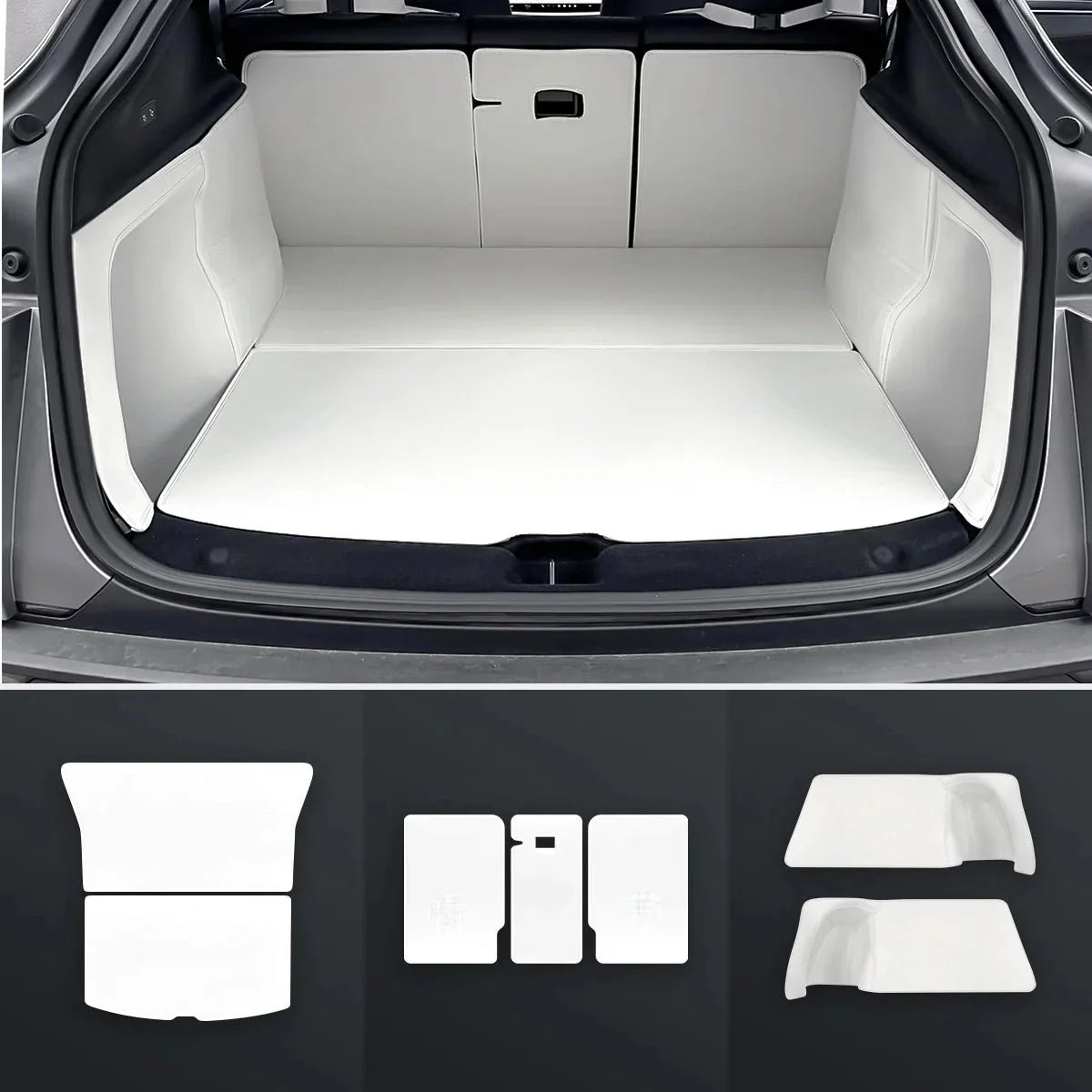 White Interior Upgrade Kit For Tesla Model Y Juniper 2025+