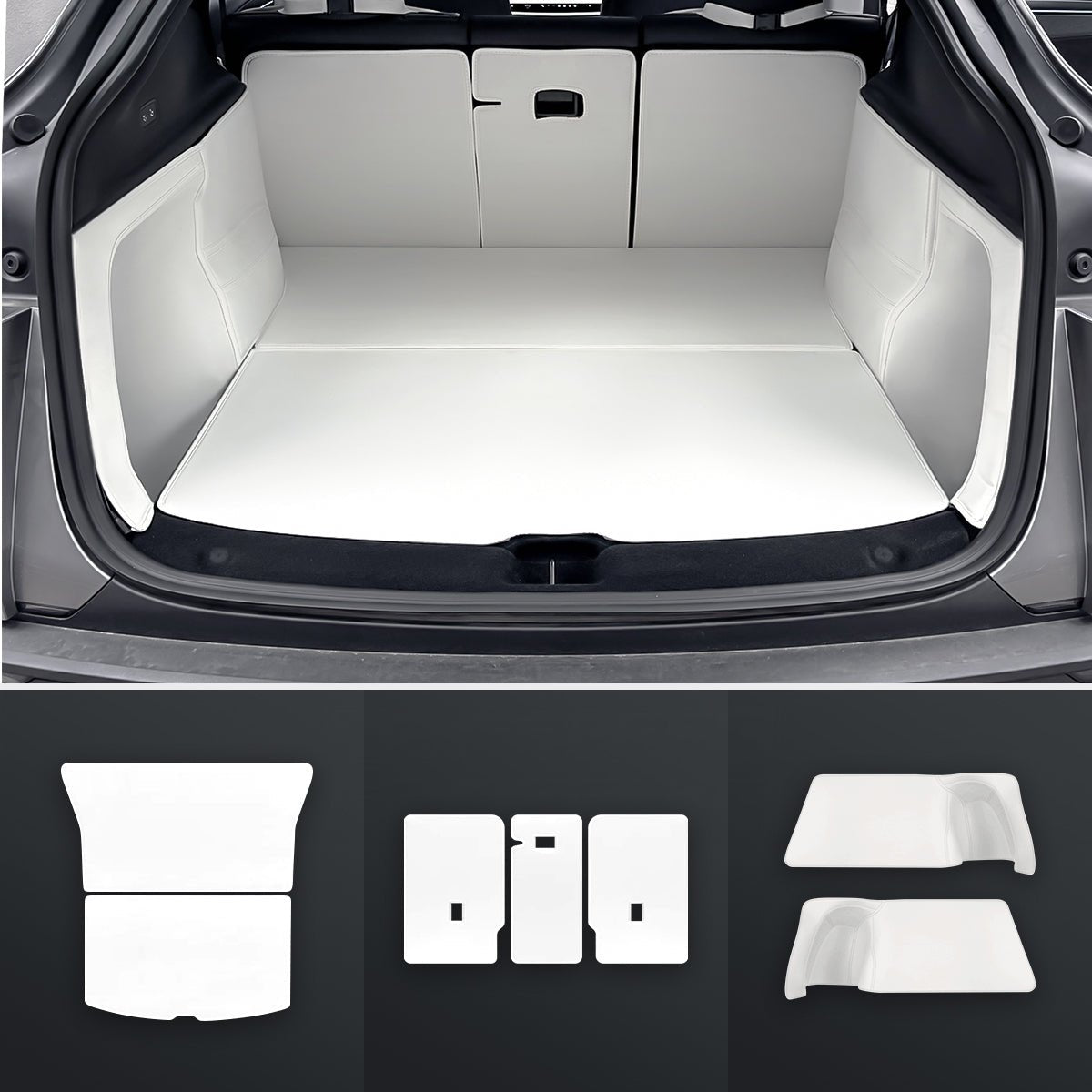 White Interior Upgrade Kit For Tesla Model Y Juniper 2025+