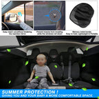 Whole Car Window & Sunroof Covercraft Dense Mesh Sunshade Kit (8 pcs) for Tesla Model X(2015-2020) Car Accessories