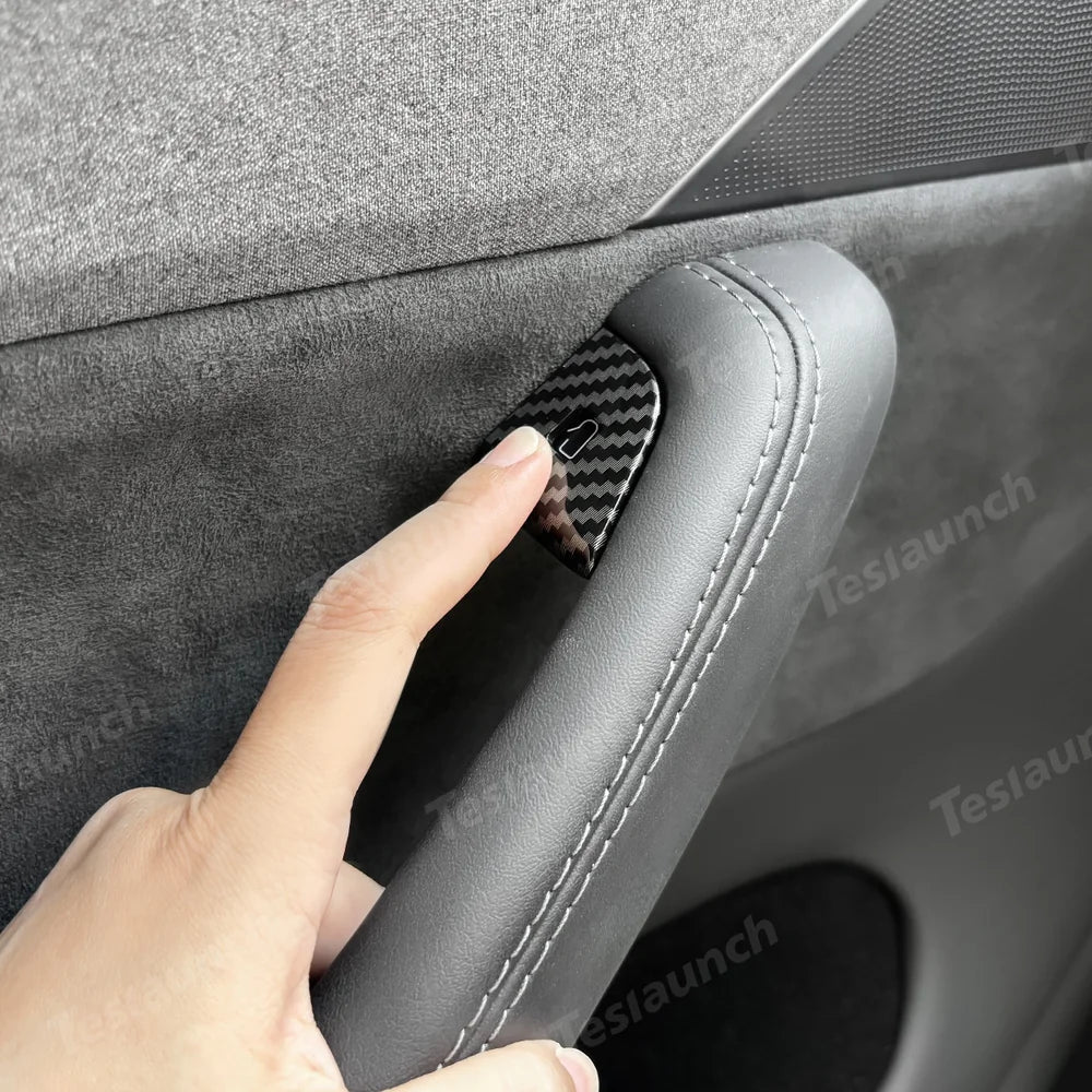 Window & Door Button Trim Cover Set (10 PCS) for Tesla Model Y Juniper 2025+