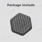 Windshield Washer Fluid Filler Cap Trim Cover (Carbon Fiber Pattern ABS) for Cybertruck