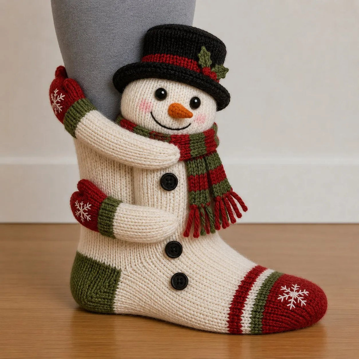 3D Hugging Christmas Socks - Cute Socks with Arms, Cozy and Festive