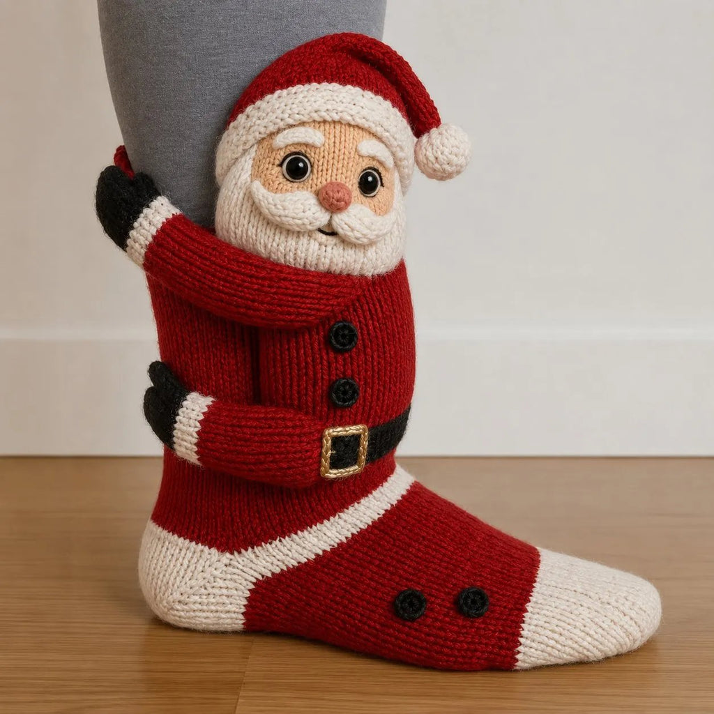 3D Hugging Christmas Socks - Cute Socks with Arms, Cozy and Festive
