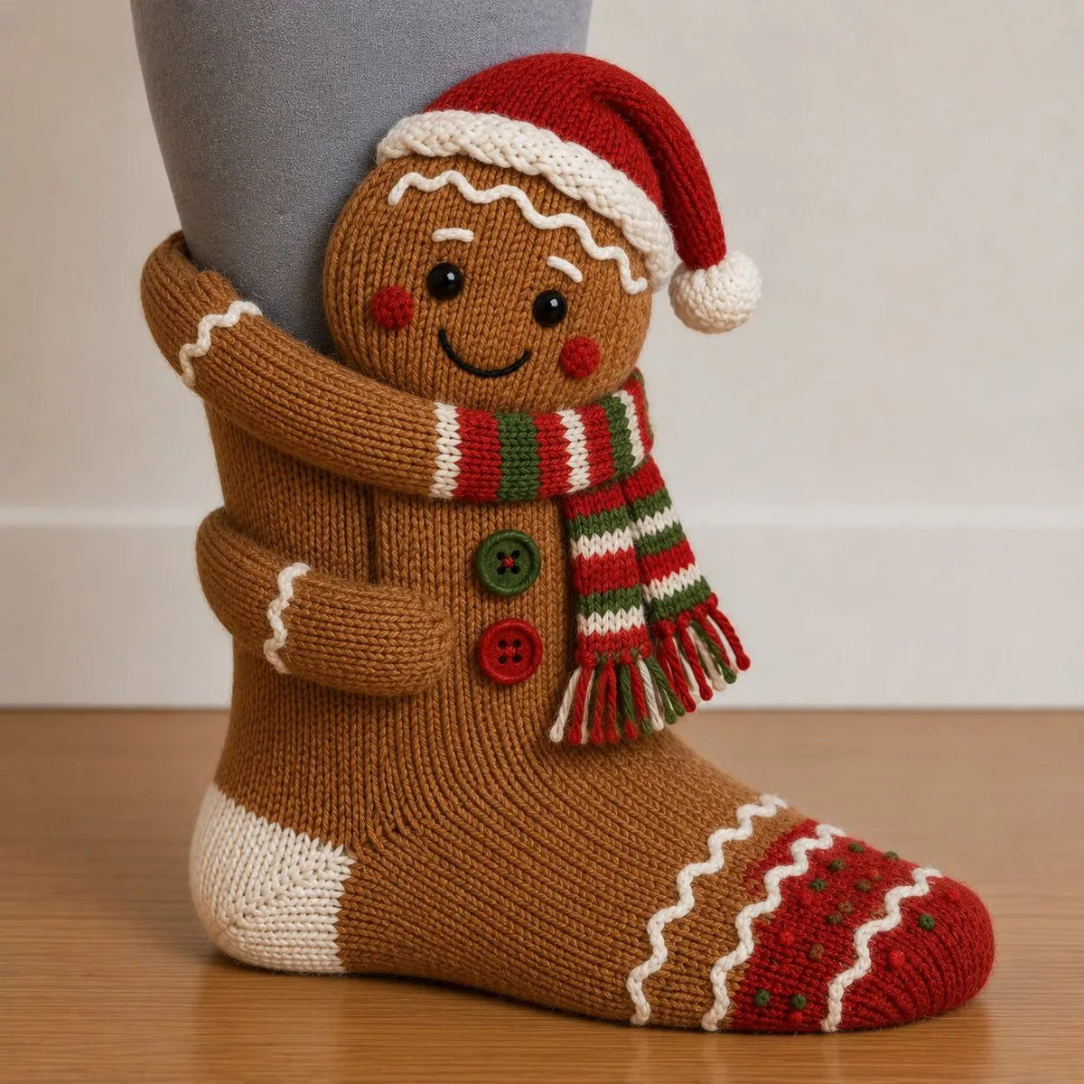 3D Hugging Christmas Socks - Cute Socks with Arms, Cozy and Festive