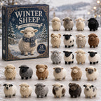 Winter Sheep Advent Calendar 2026 - 24 Sheep Ornaments