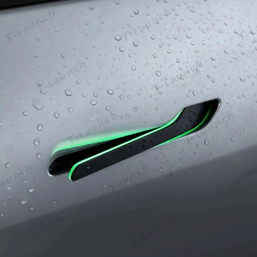 Wireless Auto Door Handle Upgrade Kit with Colorful LED Lights for Tesla Model 3/Y (2022+)