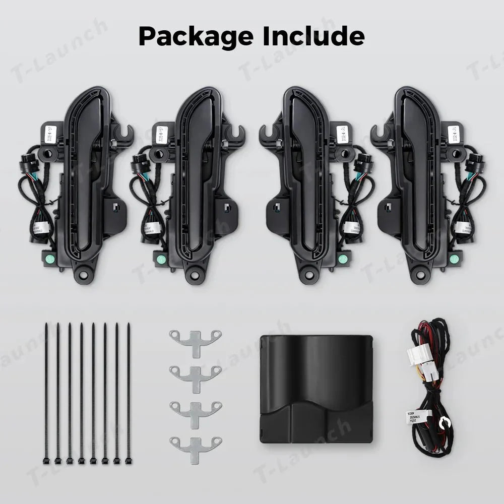 Wireless Auto Door Handle Upgrade Kit with Colorful LED Lights for Tesla Model 3/Y (2022+)