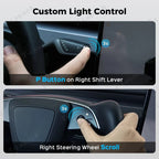 Wireless Auto Door Handle Upgrade Kit with Colorful LED Lights for Tesla Model 3/Y (2022+)