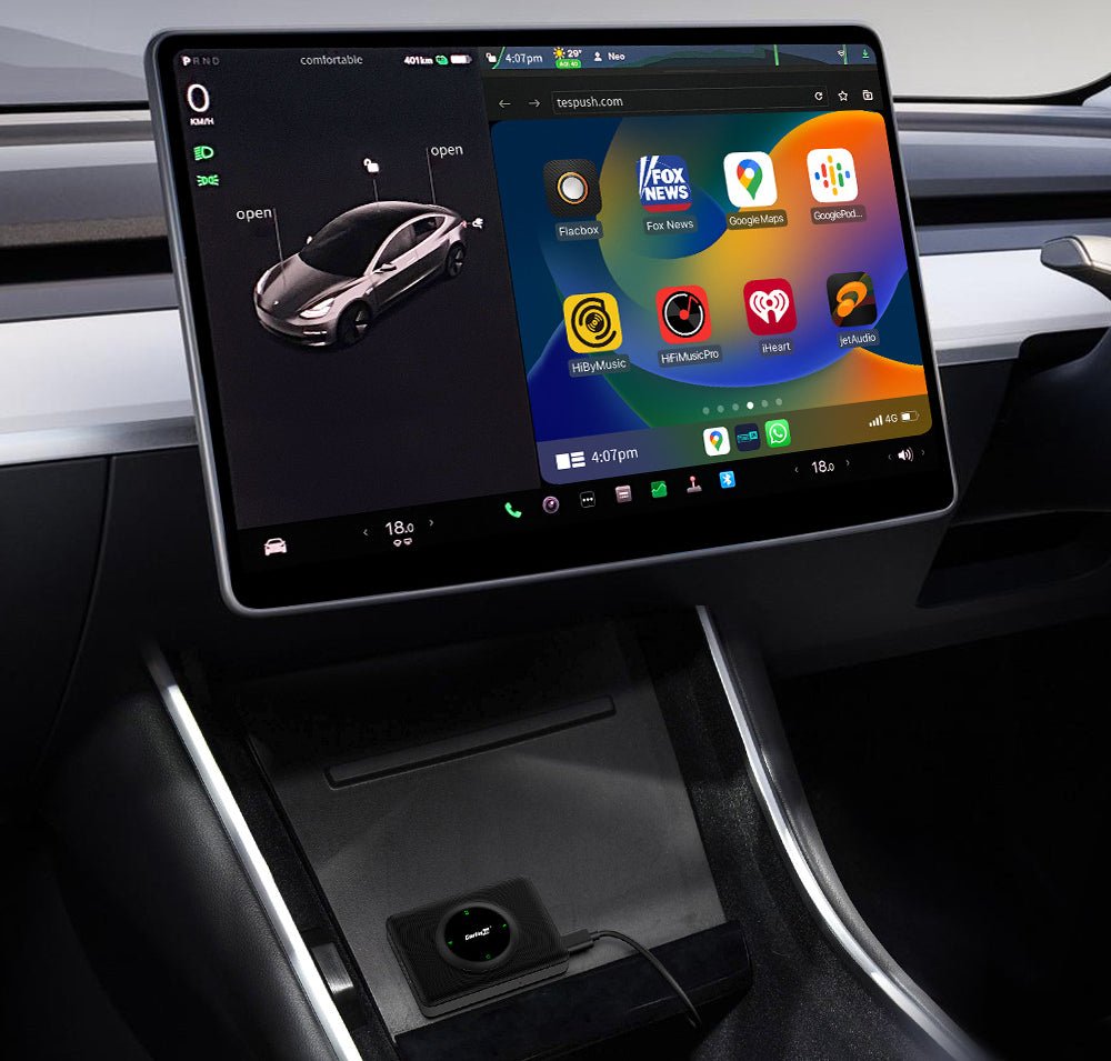 Wireless Apple CarPlay Adapter for Tesla | Miroken