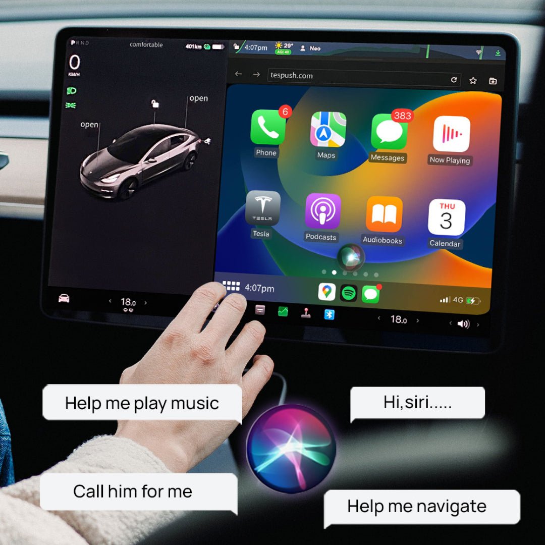Wireless Apple CarPlay Adapter for Tesla | Miroken