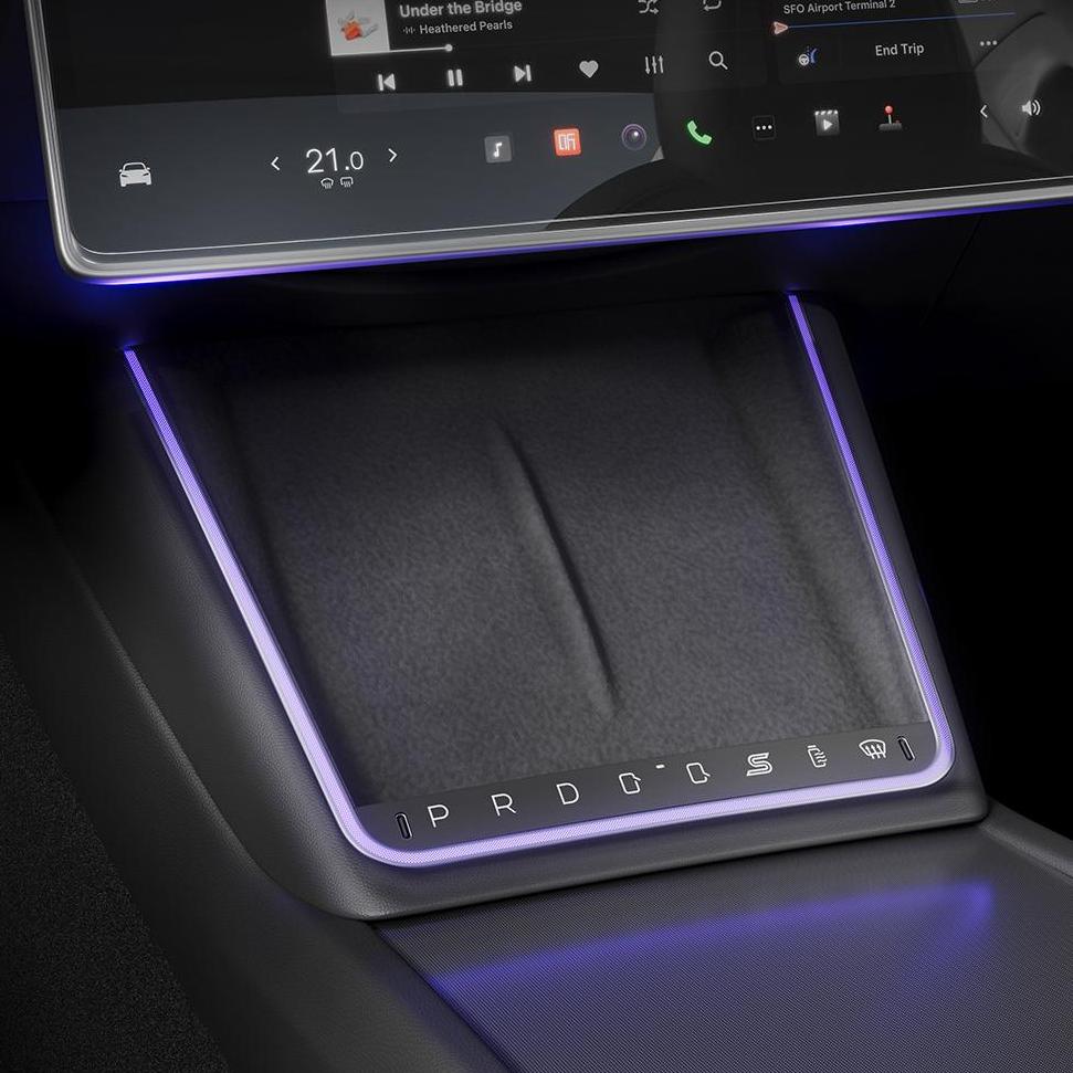 Miroken Wireless Charging Smart Button with Ambient Light for Model 3 Highland / Y Juniper