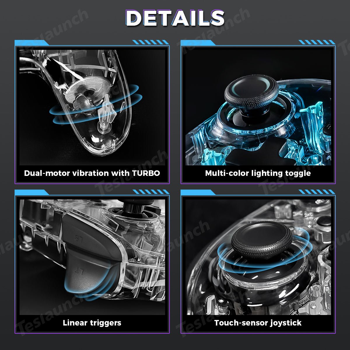 Wireless Game Controller for Tesla Model 3/Y/X/S/Cybertruck