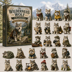 Wolf Advent Calendar 2026 - 24 Acrylic Wolf Hangers