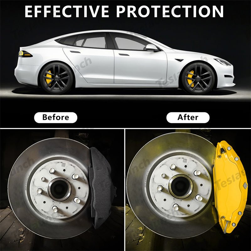 Yellow 2021-2026 Model S/X Brake Caliper Covers (4Pcs) for Tesla