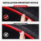 Red Aluminum Alloy Wheel Rim Protector- Fits All Cars