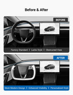 Yoke Steering Wheel for Model 3 Highland / Model Y Juniper【Two-Tone Style】