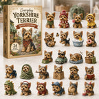 Yorkshire Terrier Advent Calendar 2026 - 24 Yorkie Ornaments