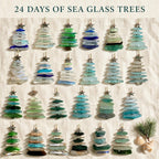 Sea Glass Christmas Tree Advent Calendar 2026 - 24 Sea Glass Christmas Tree Ornaments