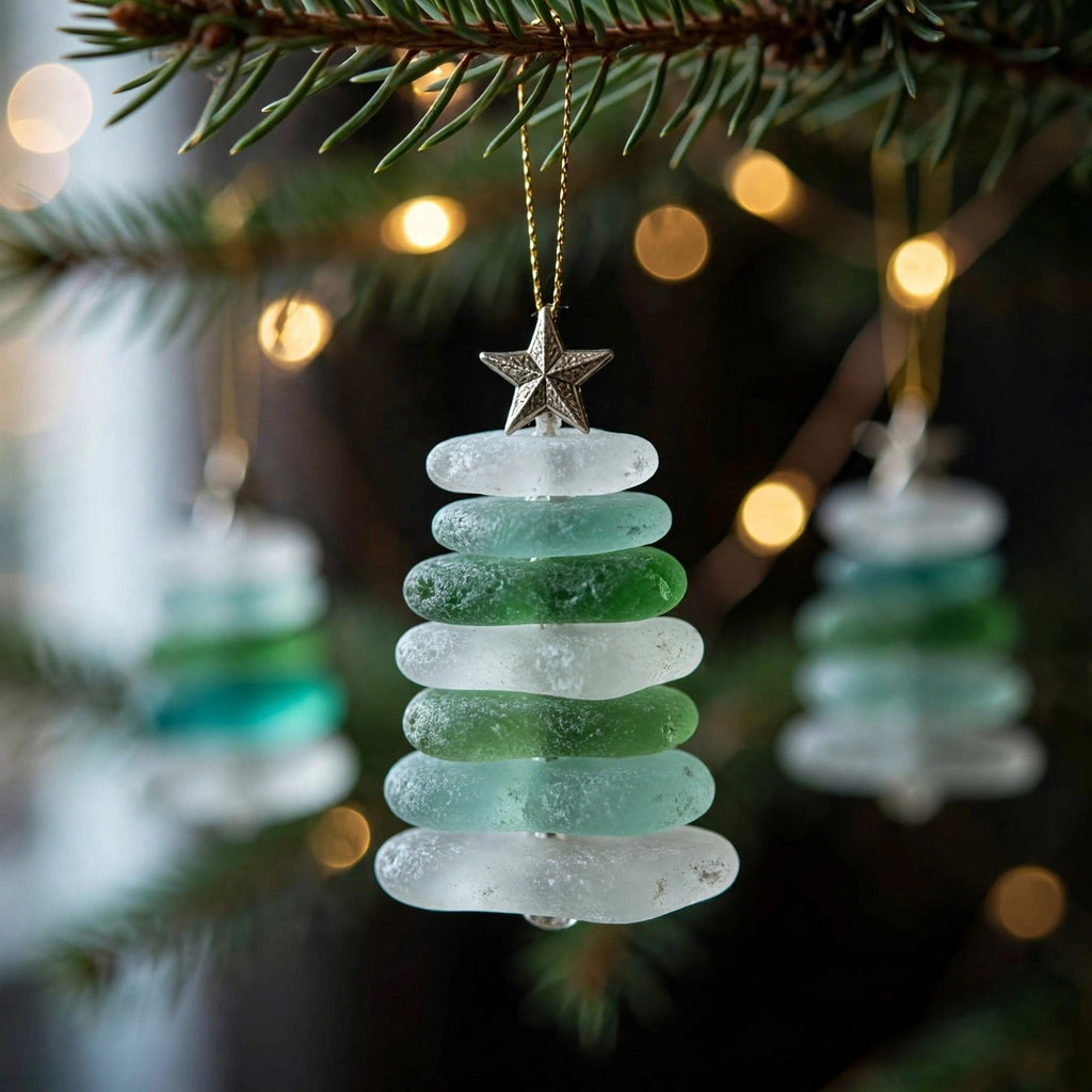 Sea Glass Christmas Tree Advent Calendar 2026 - 24 Sea Glass Christmas Tree Ornaments