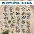 Sea Glass Coastal Christmas Advent Calendar 2026 - 24 Days of Ocean Treasures