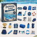 Swimming Advent Calendar 2026 - 24 Acrylic Swimming Ornaments for Swimmers