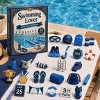 Swimming Advent Calendar 2026 - 24 Acrylic Swimming Ornaments for Swimmers